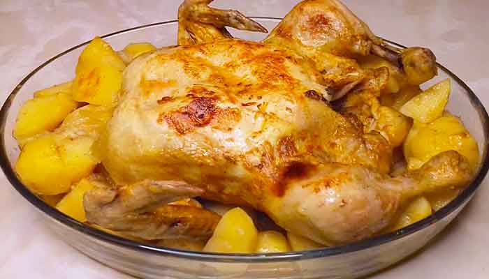 Курица с картошкой в духовке, вкусных рецептов с фото Алимеро